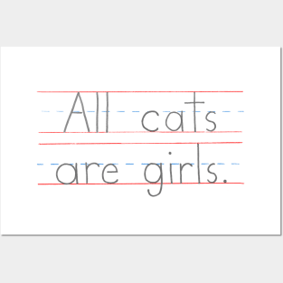 All Cats Are Girls Posters and Art